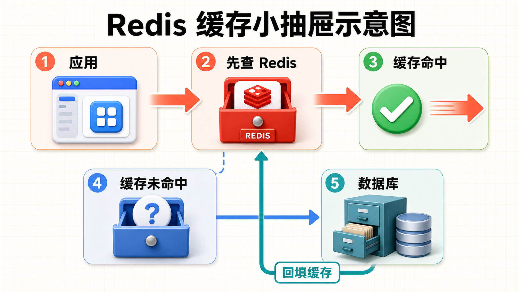 Redis 缓存小抽屉示意图
